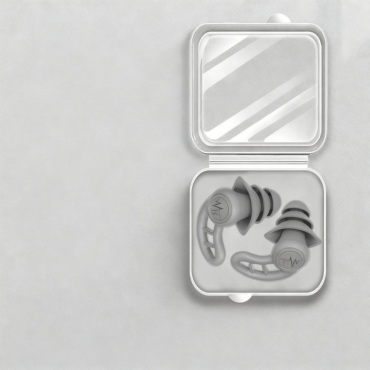 Silicone earplugs for sleeping and swimming