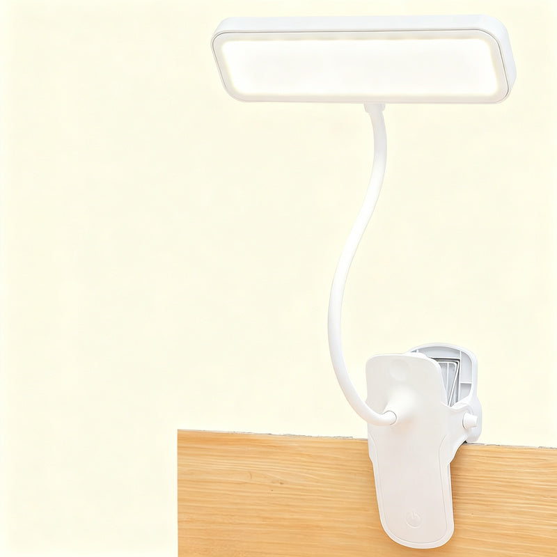LED clip light with eye protection for learning
