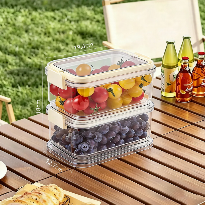 Fresh-keeping box with cooling pack, 800–1000 ml