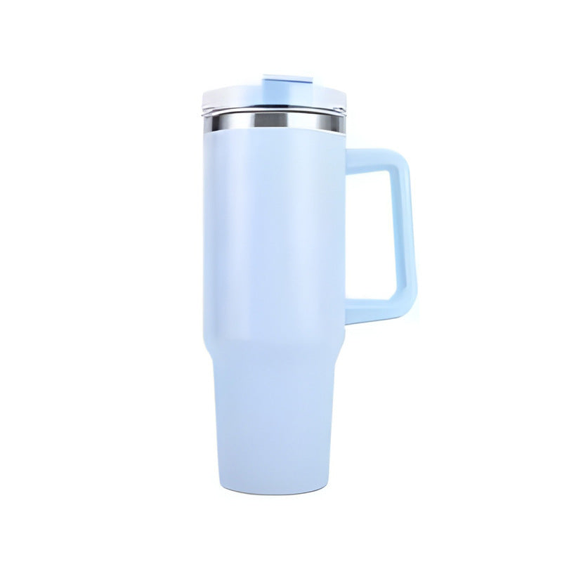 Insulated cup 40oz with straw and handle