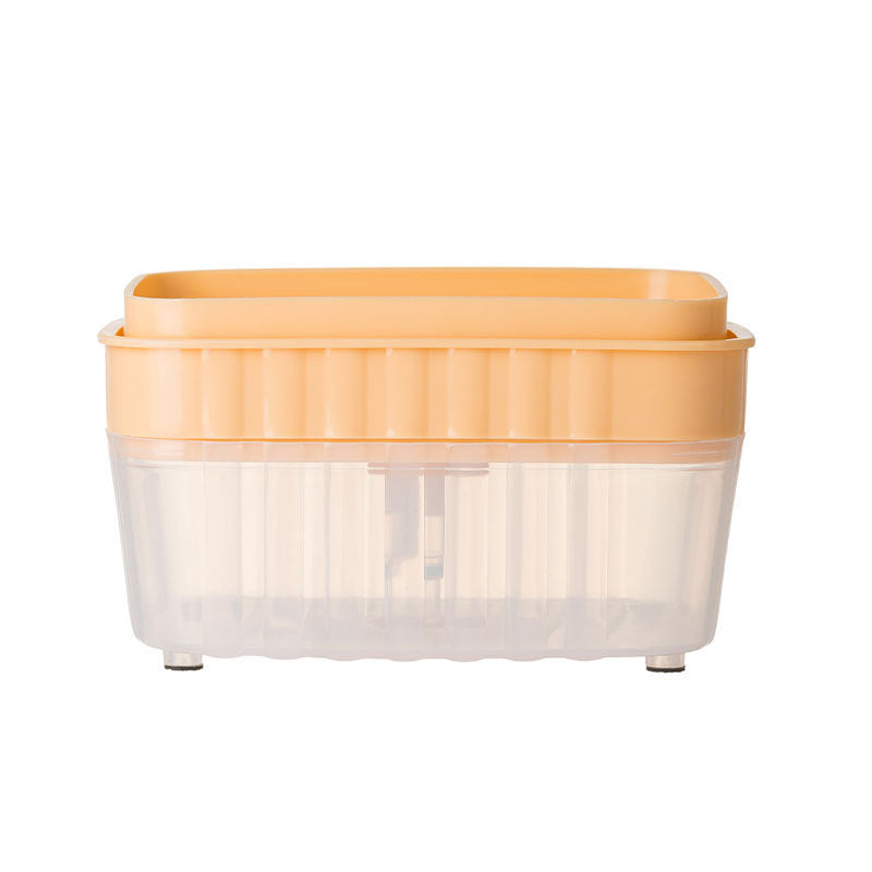 Dish soap dispenser with sponge holder