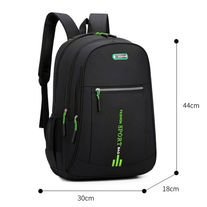 Nylon backpack with anti-theft protection, large capacity