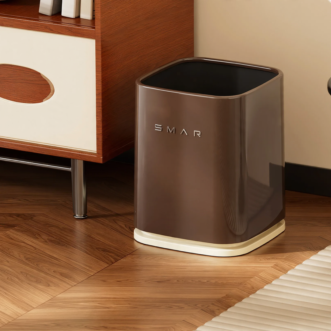 Double waste bin with wheels, 12 L