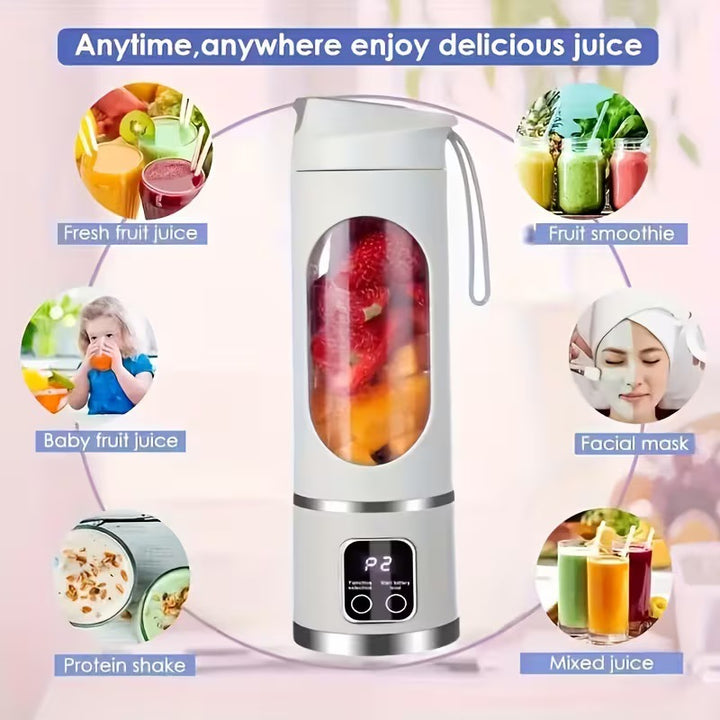 Portable juicer with grinding teeth, 401–600 ml