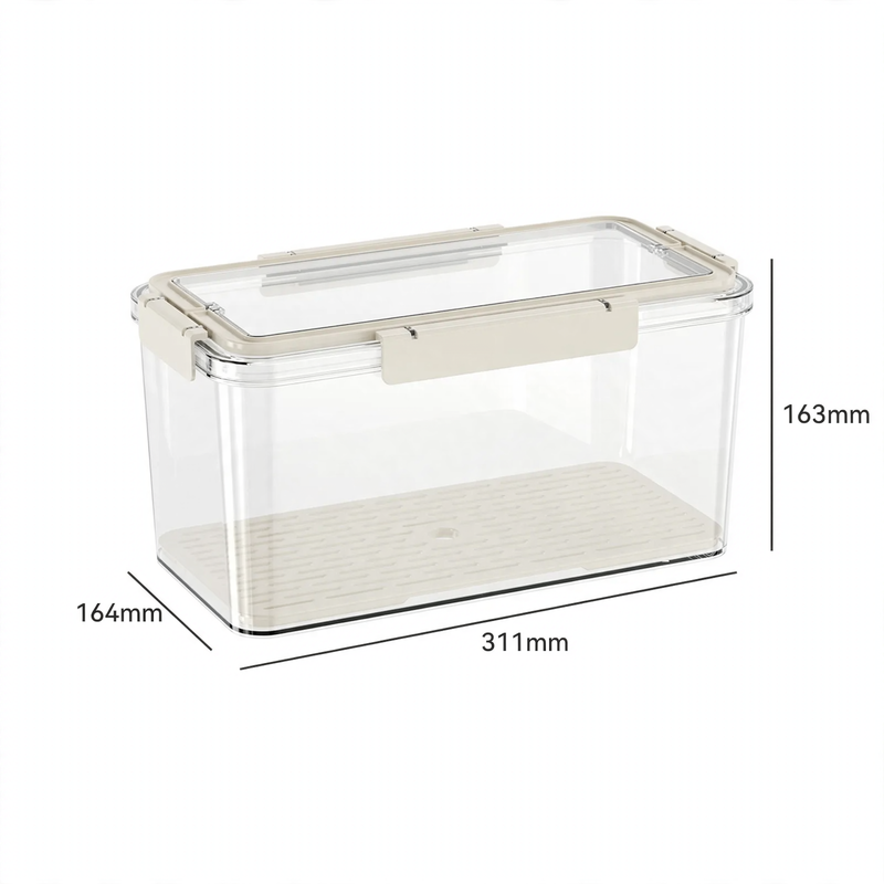 Portable fresh-keeping box with drip tray