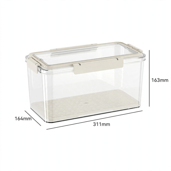 Portable fresh-keeping box with drip tray