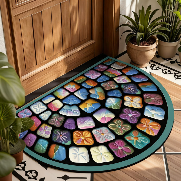 Diatomaceous earth doormat, square, non-slip