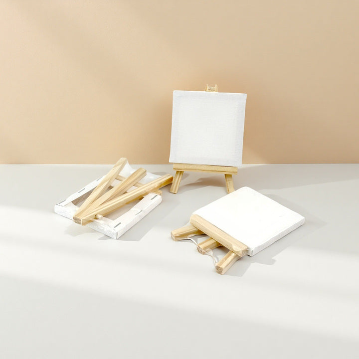 Small wooden easel made of pine