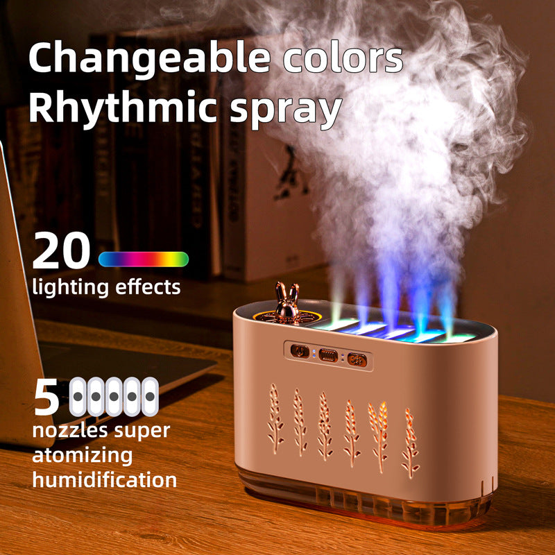 Sound-controlled aroma diffuser with LED light