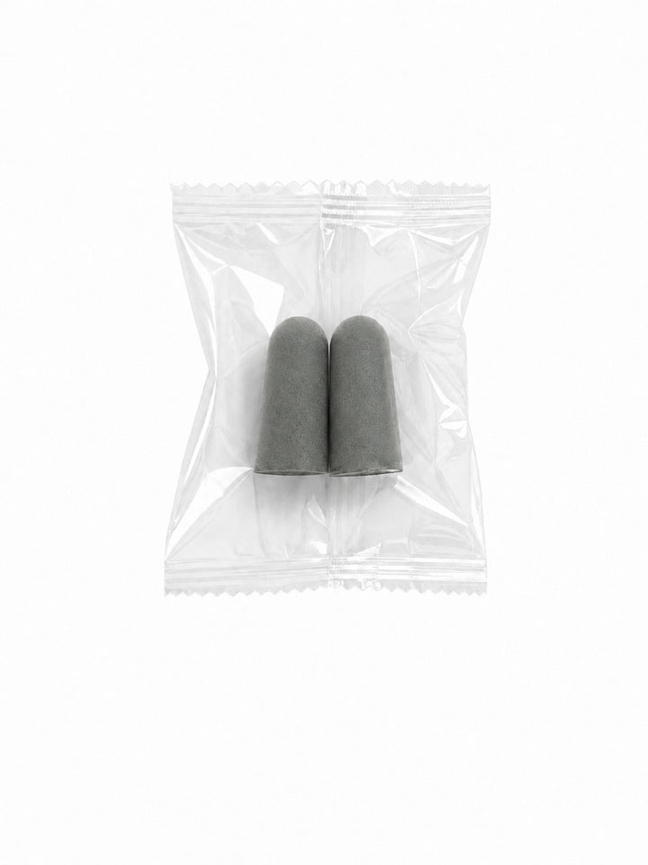 Foam ear plugs, spherical shape, 25×12 mm