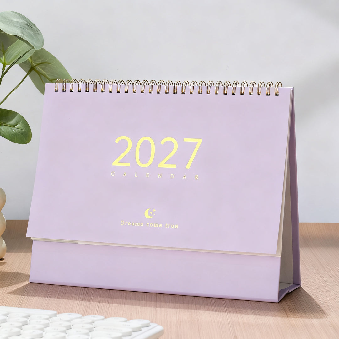 Table calendar 2027, Morandi style