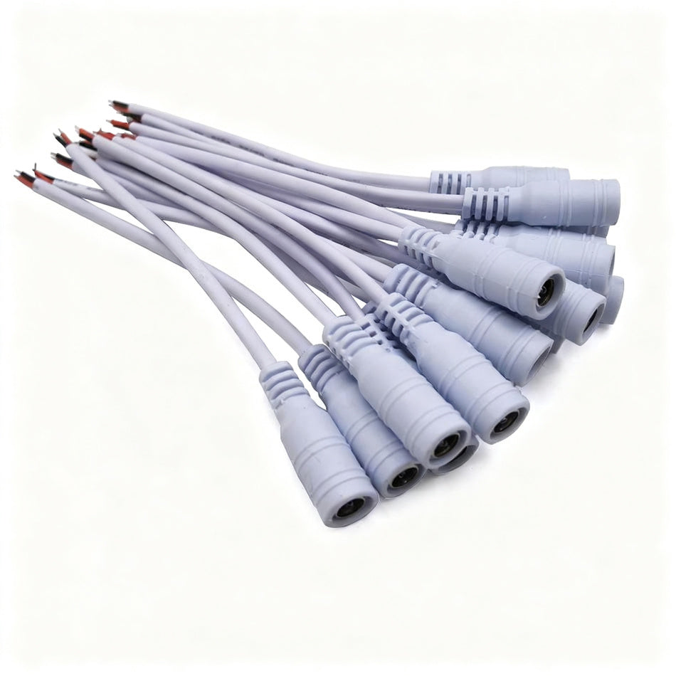 DC power connection cable with 5.5×2.1 mm plug