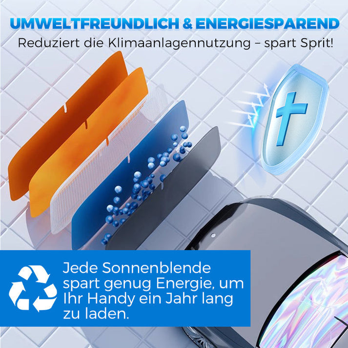 Laser-reflective windshield | Sleek design, quick setup, compact folding | Stornfield