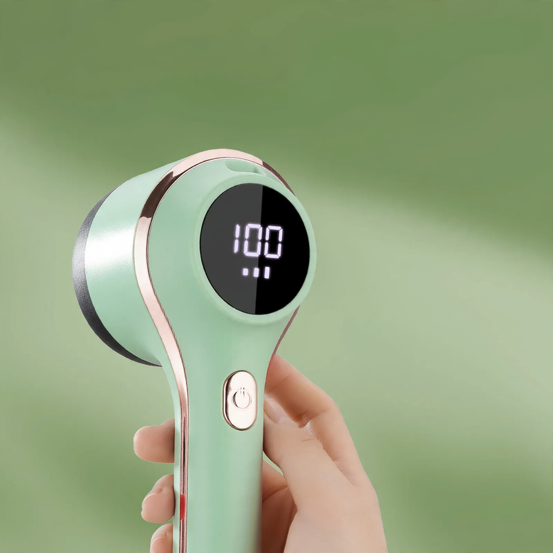 Portable Battery-Powered Lint Remover with Display