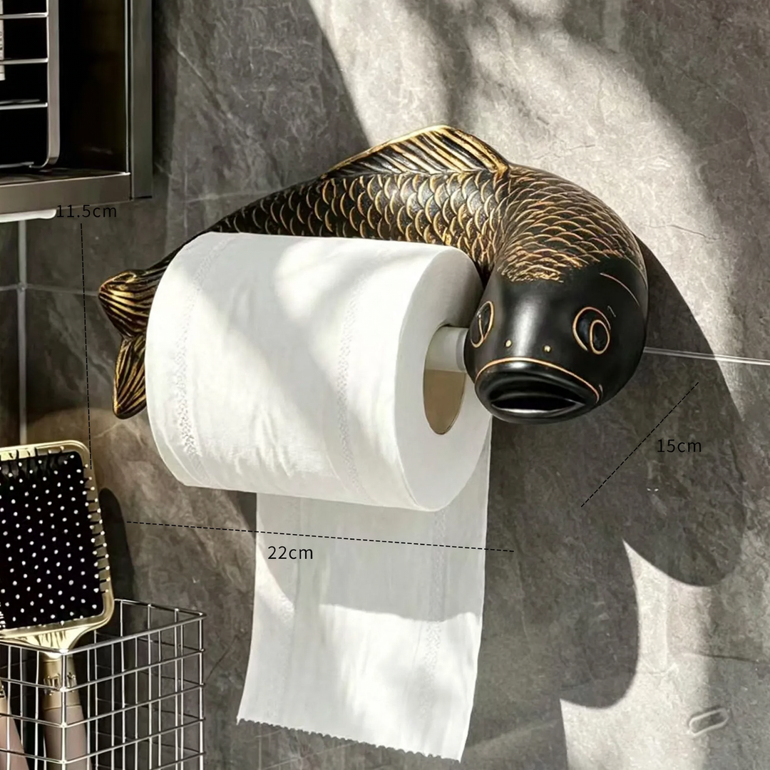 Carp- toilet paper holder, wall-mounted