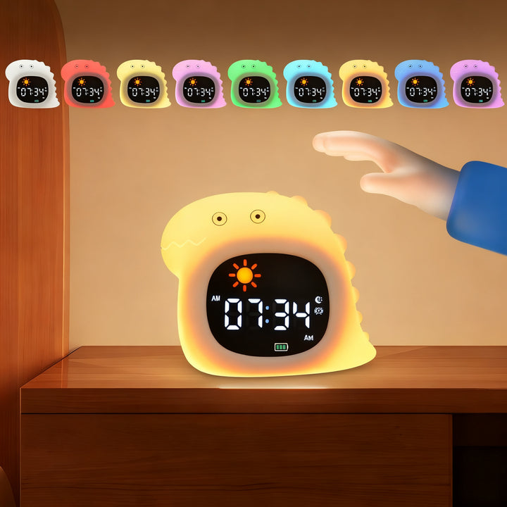 Children's alarm clock with LED light and alarm function