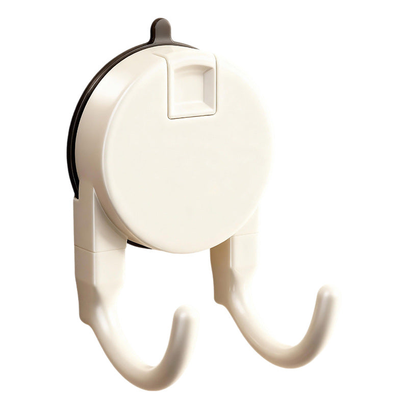 Double suction cup hook, ABS, for towels