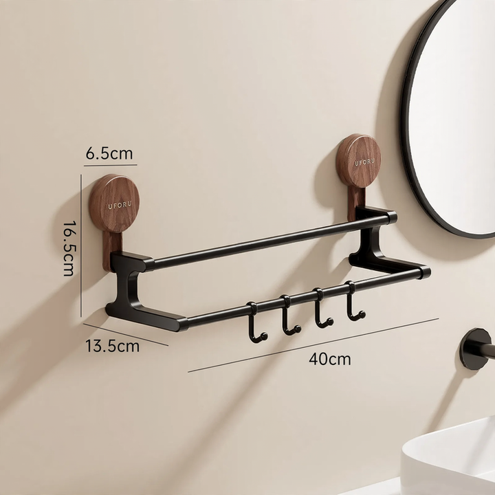 Suction Cup Towel Holder, Double Layer, No Drilling