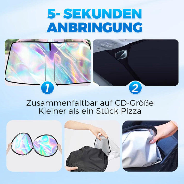 Laser-reflective windshield | Sleek design, quick setup, compact folding | Stornfield