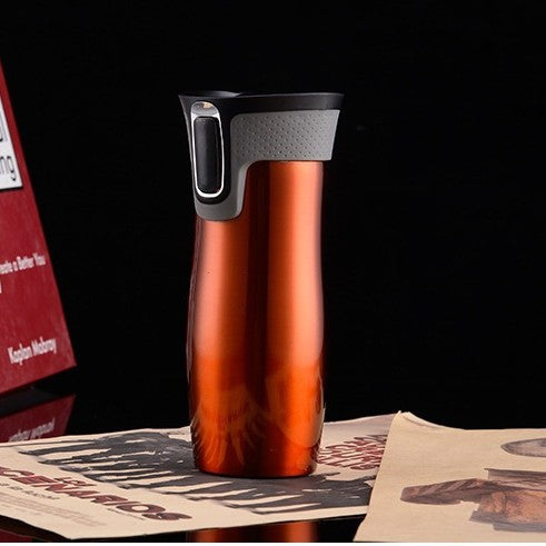 Double-walled stainless steel insulated mug