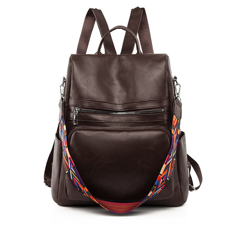 Women's backpack made of PU, modern style