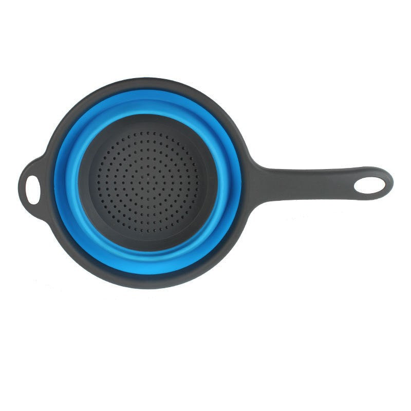 Folding vegetable bowl with strainer