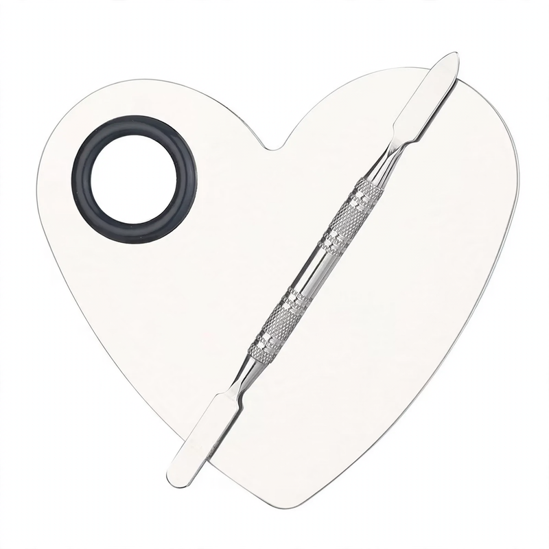 Nail mixing palette made of stainless steel, different shapes