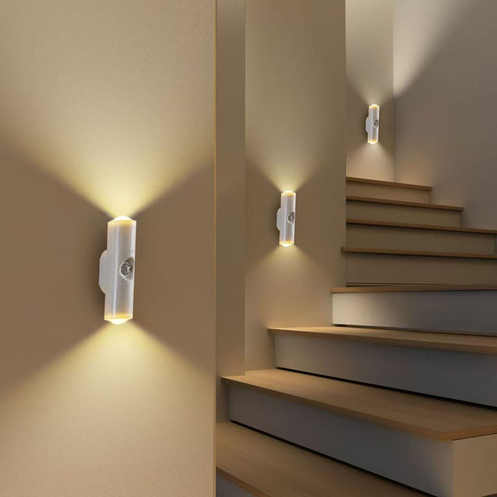 Wall lamp with motion sensor and LED