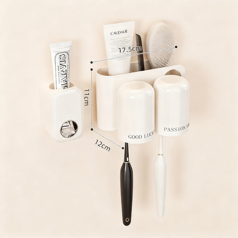 Toothbrush wall holder without drilling