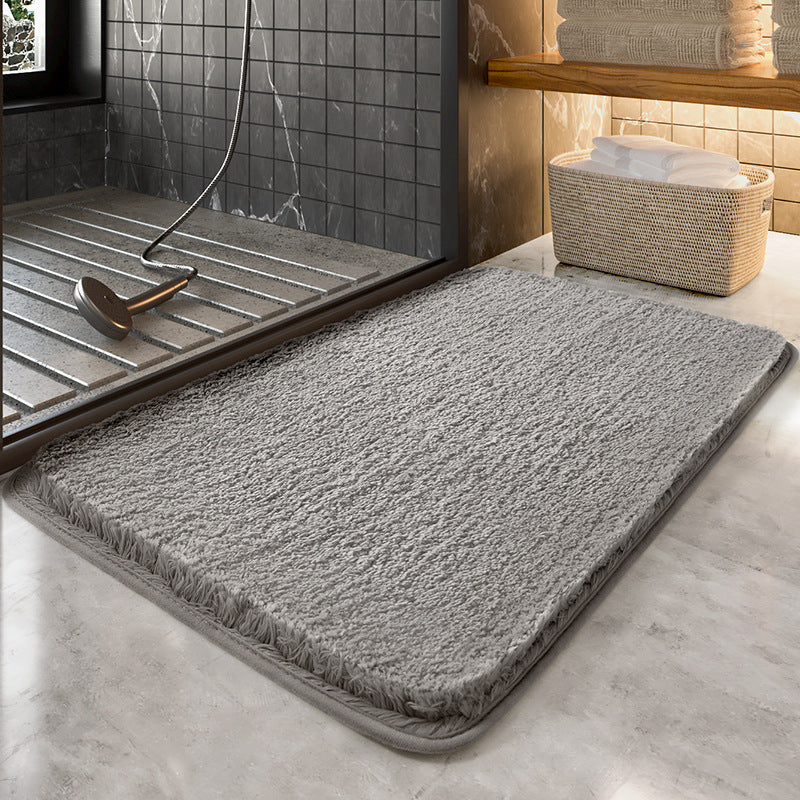 Bathroom mat flock fabric, absorbent, non-slip