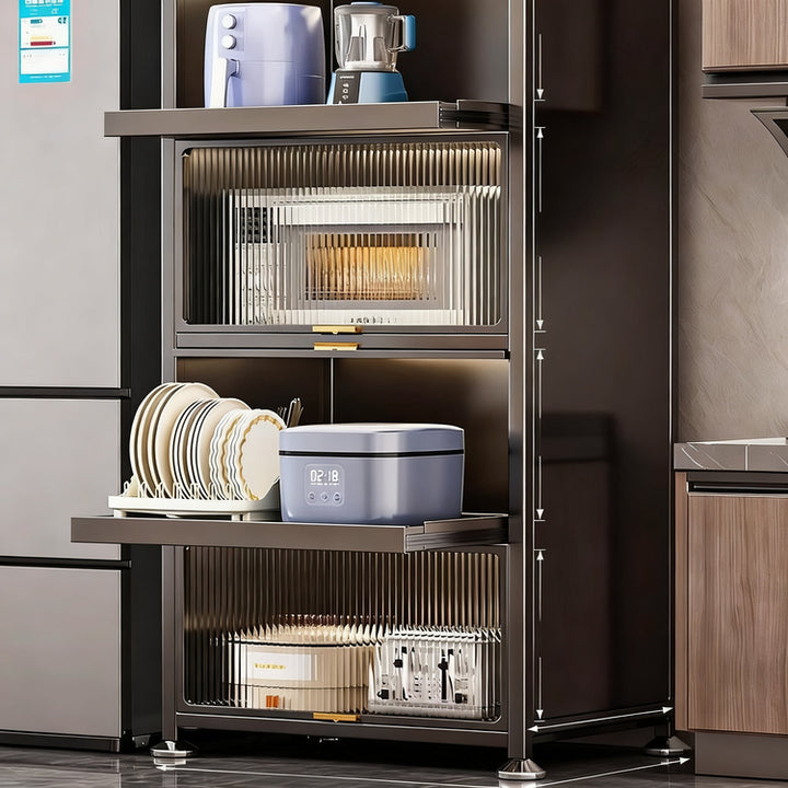 Narrow kitchen stand shelf, movable or fixed