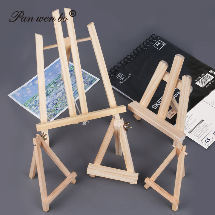 Small wooden easel made of pine