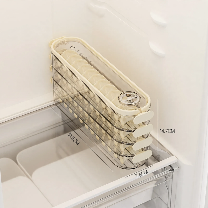 Multilayer storage box for dumplings