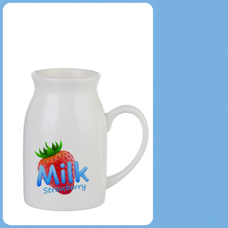 Ceramic drinking mug, porcelain