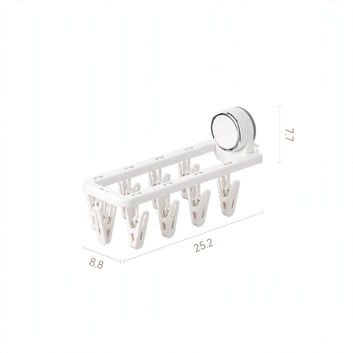 Collapsible drying rack with suction cup, model YM.6996