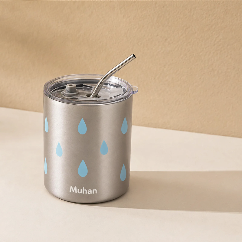 Insulated mug 350–600 ml with double wall and drinking lid