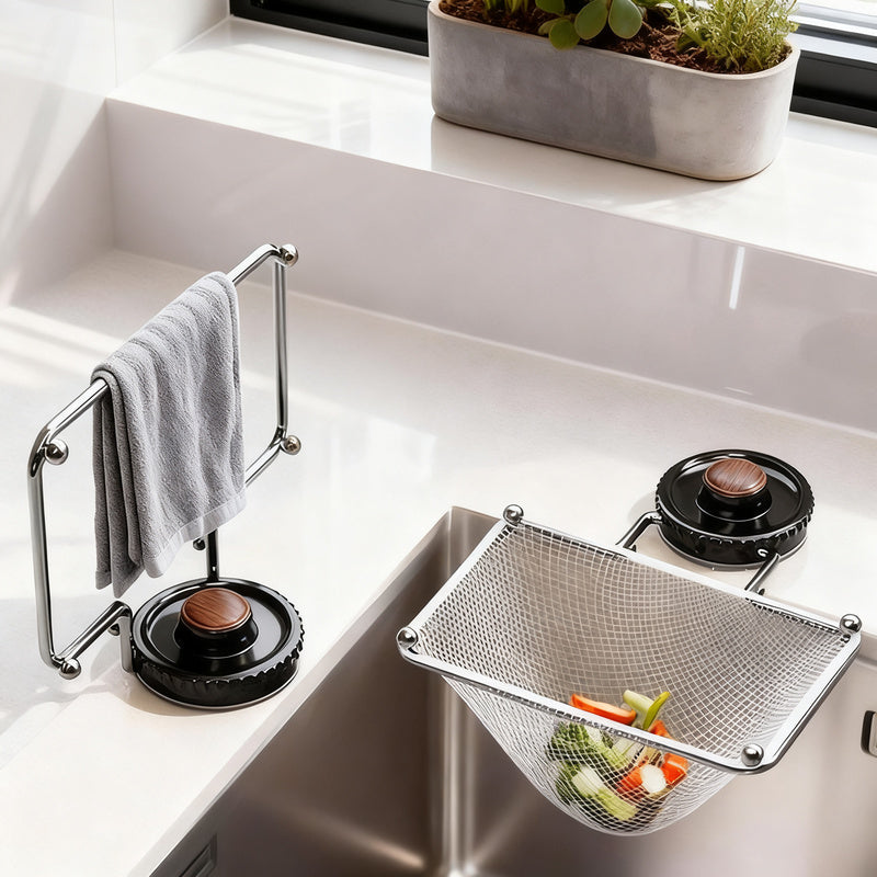 Sink filter sieve with suction cup