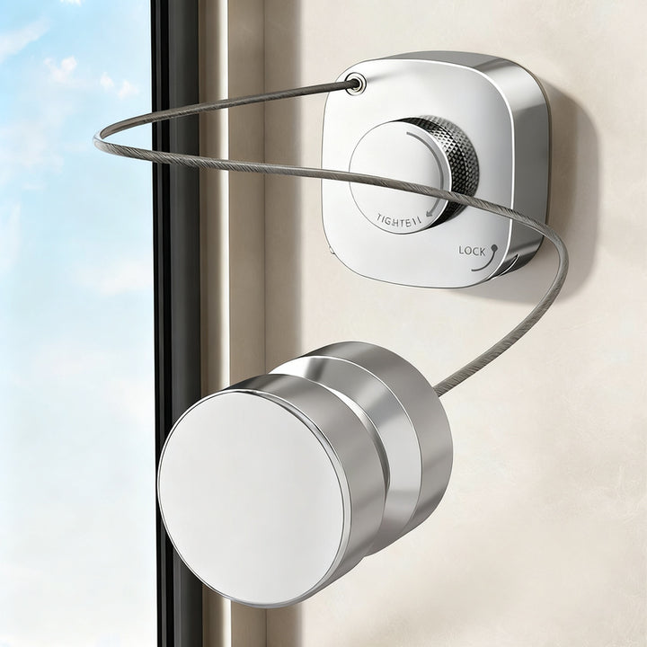 Retractable clothesline made of stainless steel, 4 m