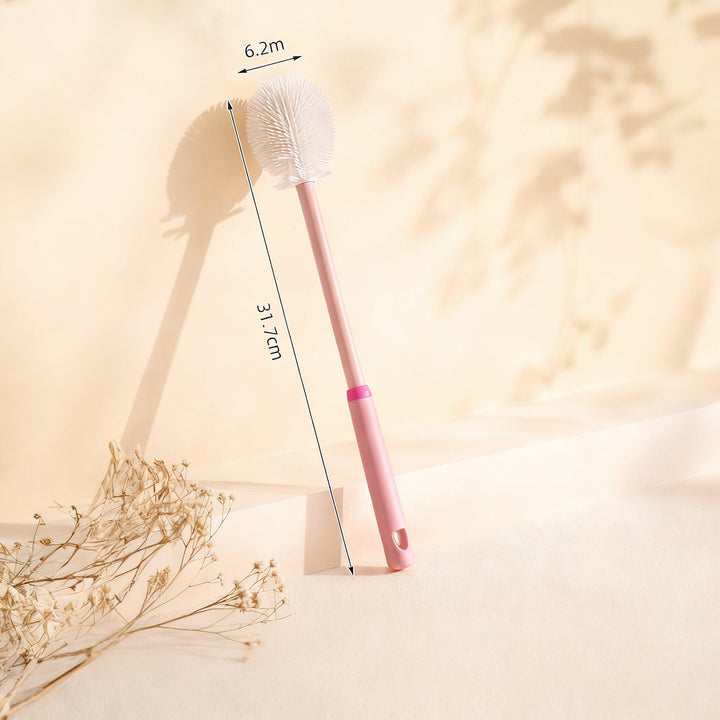 Silicone cleaning brush for baby bottles and teats