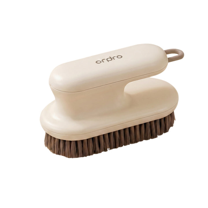 Shoe and laundry brush with soft bristles