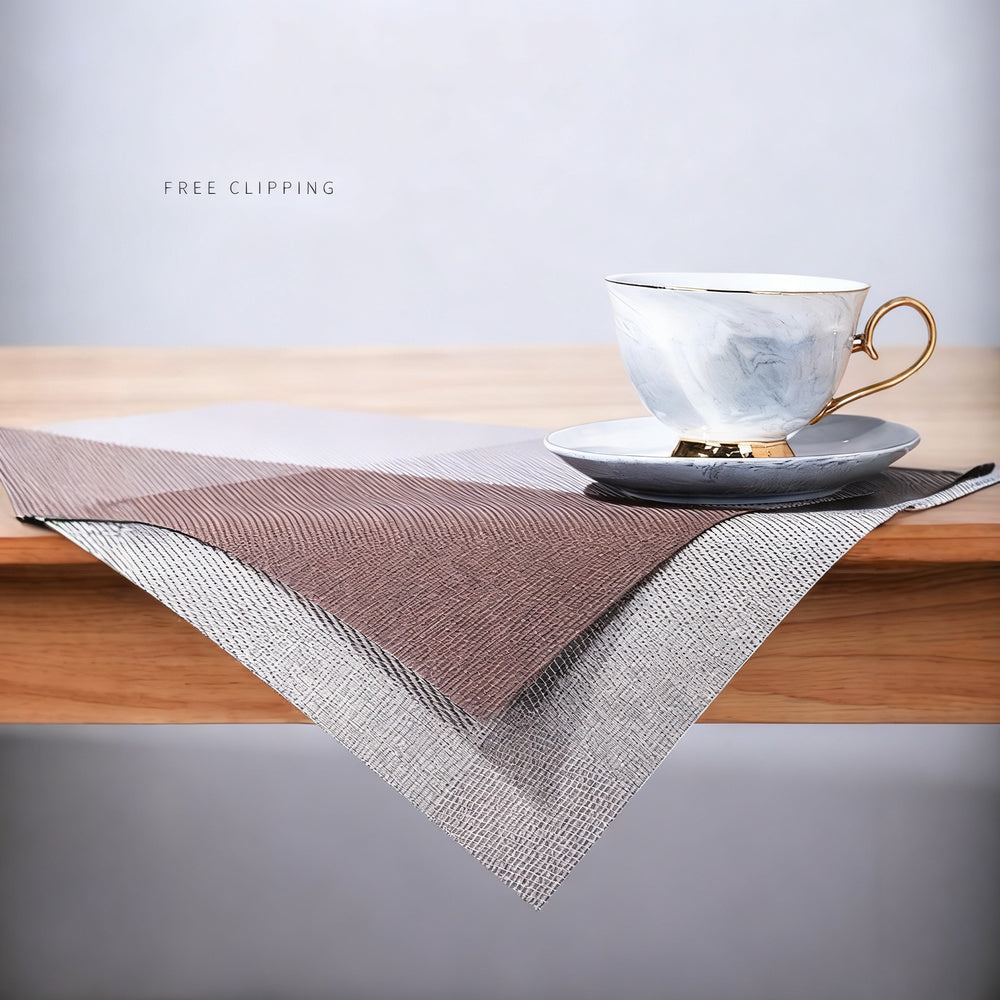 Polyester placemat, square, patterned