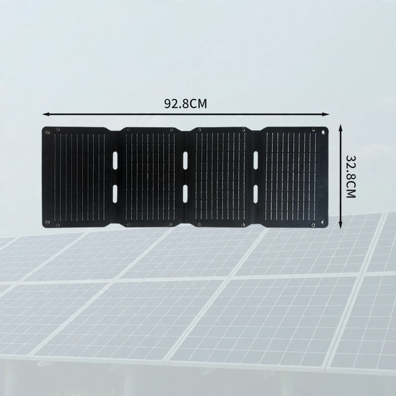 Portable solar charger, foldable