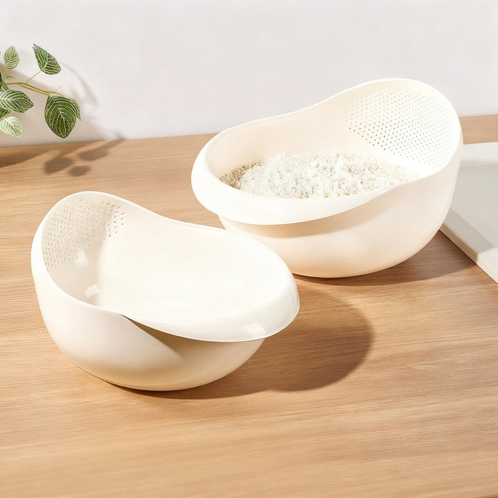 Plastic sieve basket for washing and draining