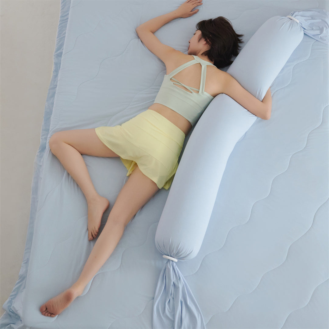 Washable side sleeper pillow with EPS filling