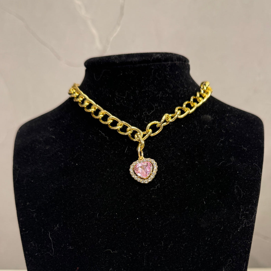 Collar with Crystals and Pearls for Cats and Dogs
