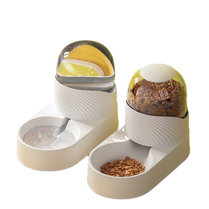 Automatic feeding and drinking system for pets