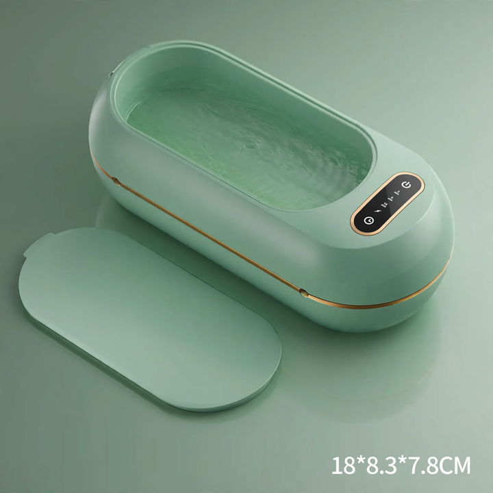 Ultrasonic cleaning device for glasses and jewelry