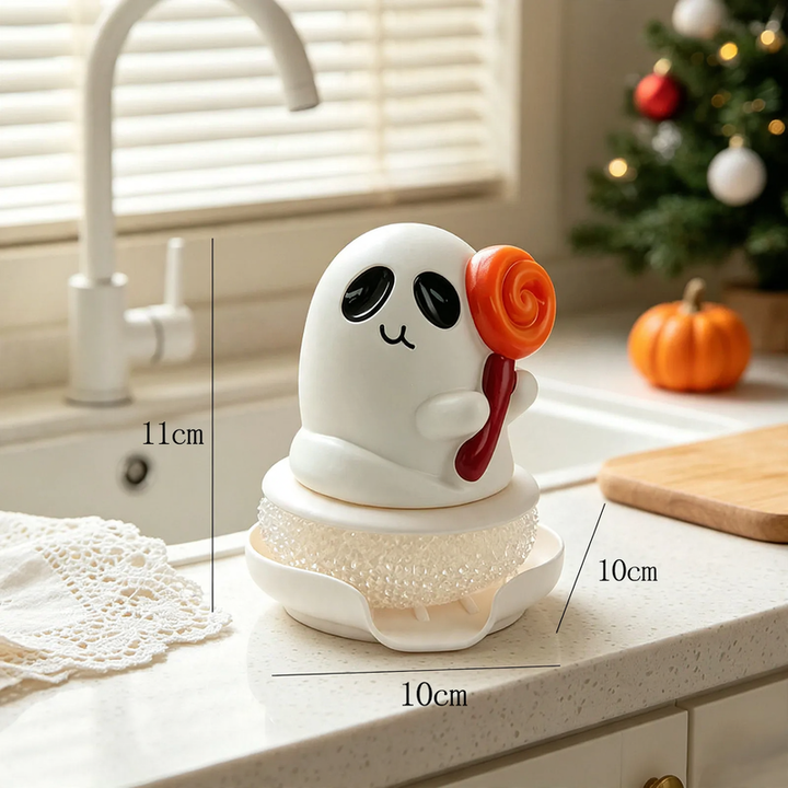 Top cleaner with interchangeable brush heads
