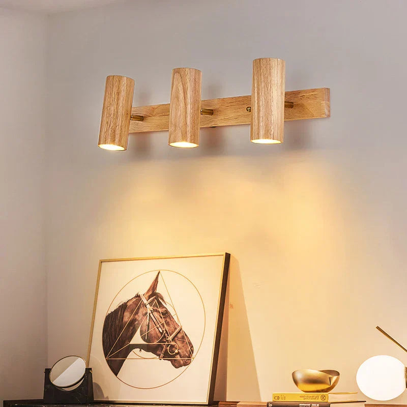 Modern Wall Lamp made of Walnut Wood - Scandinavian LED Wall Lamp for Living Room & Dining Room | Stornfield