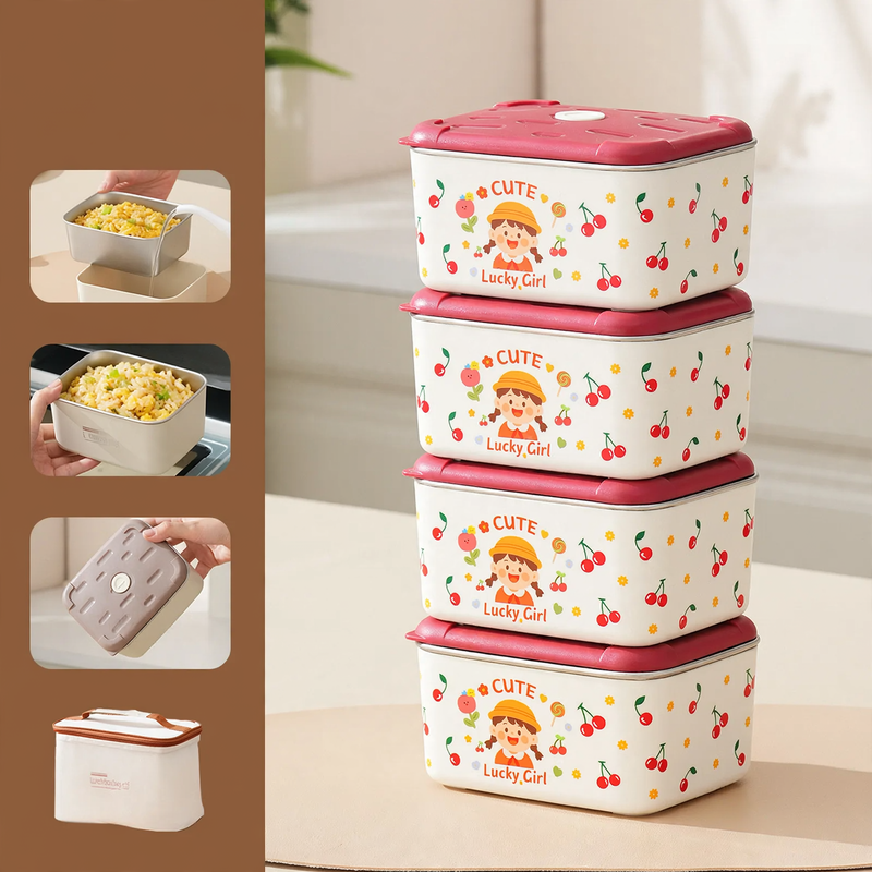 Stainless Steel Lunch Box, Multi-layer, 501–800 ml
